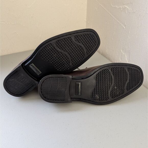 Johnston & Murphy Sheepskin Mens Size 12 Brown Leather Oxfords - Picture 10 of 10